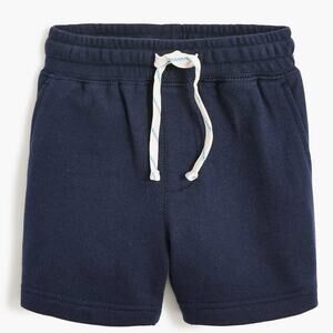 NWT Crewcuts J. Crew Sweatshorts Pull On Drawstring Waist Navy Blue Boys Size M